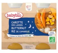 Babybio Pot Bonne Nuit Carotte Courge Butternut Riz à LA-RIVIERE-DE-CORPS