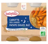 Babybio Pot Bonne Nuit Carotte Patate Douce Blé à LA-RIVIERE-DE-CORPS