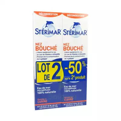 Stérimar Nez Bouché Solution Nasale Adulte 2fl Pulv/100ml à LA-RIVIERE-DE-CORPS