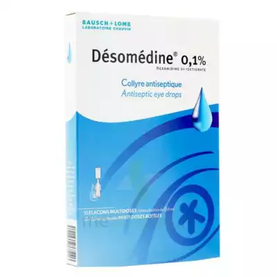 Desomedine 0,1 % Collyre Sol 10fl/0,6ml à LA-RIVIERE-DE-CORPS