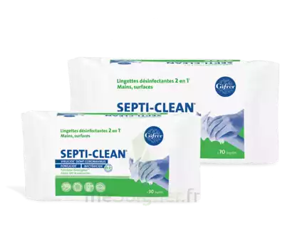 Septi-clean Lingette DÉsinfectante Paquet/70 à LA-RIVIERE-DE-CORPS